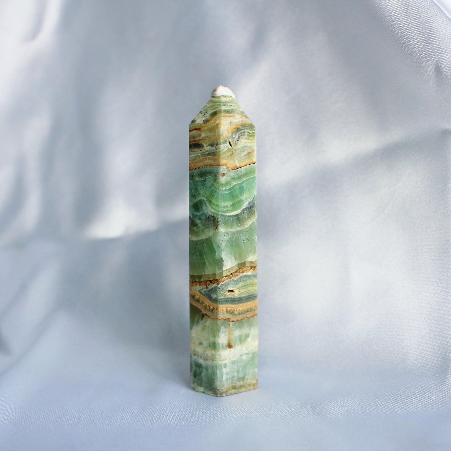 Green Calcite Tower