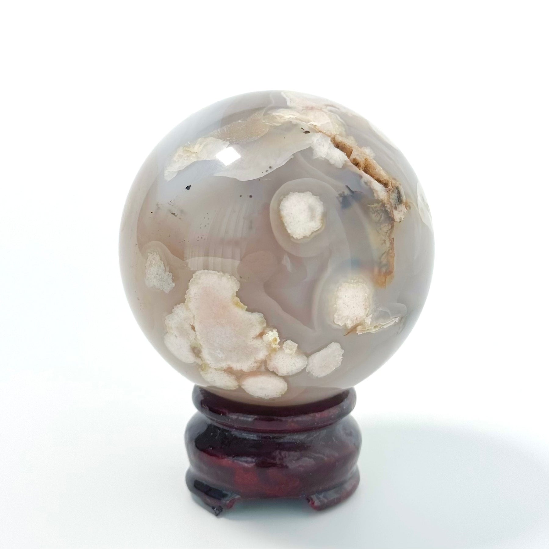 Flower Agate Sphere