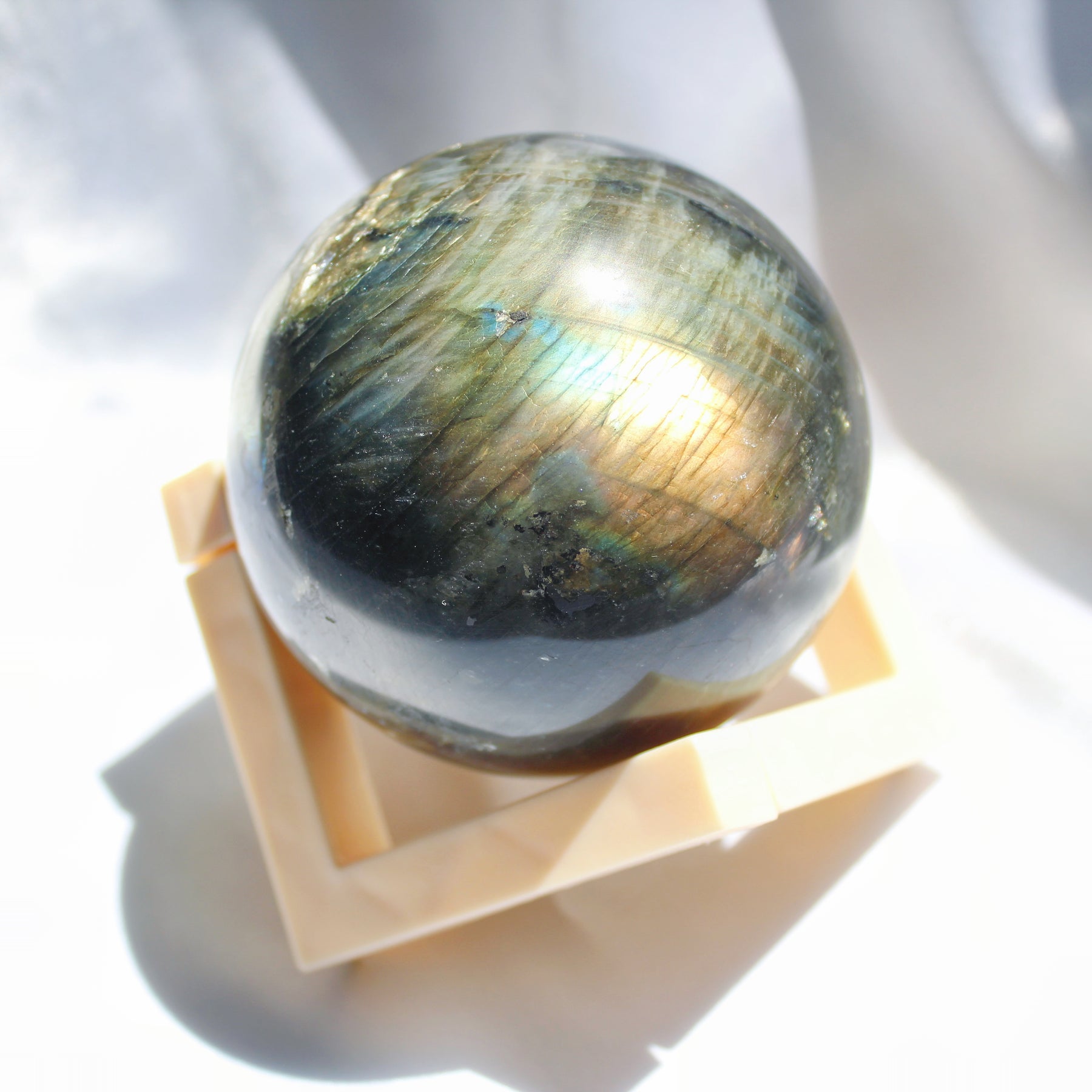 Orange Labradorite Sphere