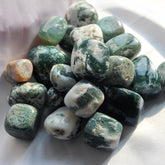 Moss Agate Tumble